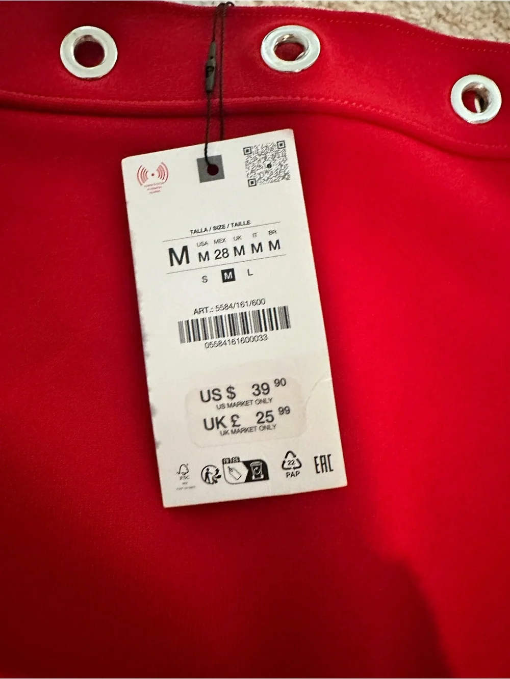 Zara fitted red